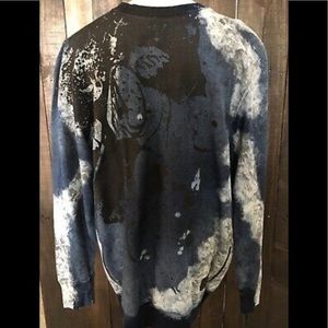 PRPS Longsleeve Acid Wash/ Splattered Crewneck
